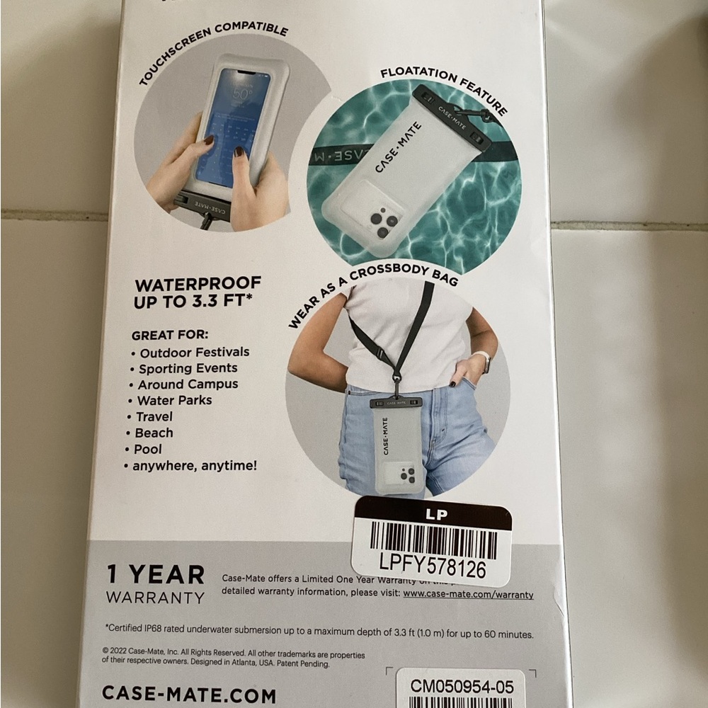 Case Mate Waterproof Floating Phone Pouch Touchscreen Compatible - Picture 6 of 7